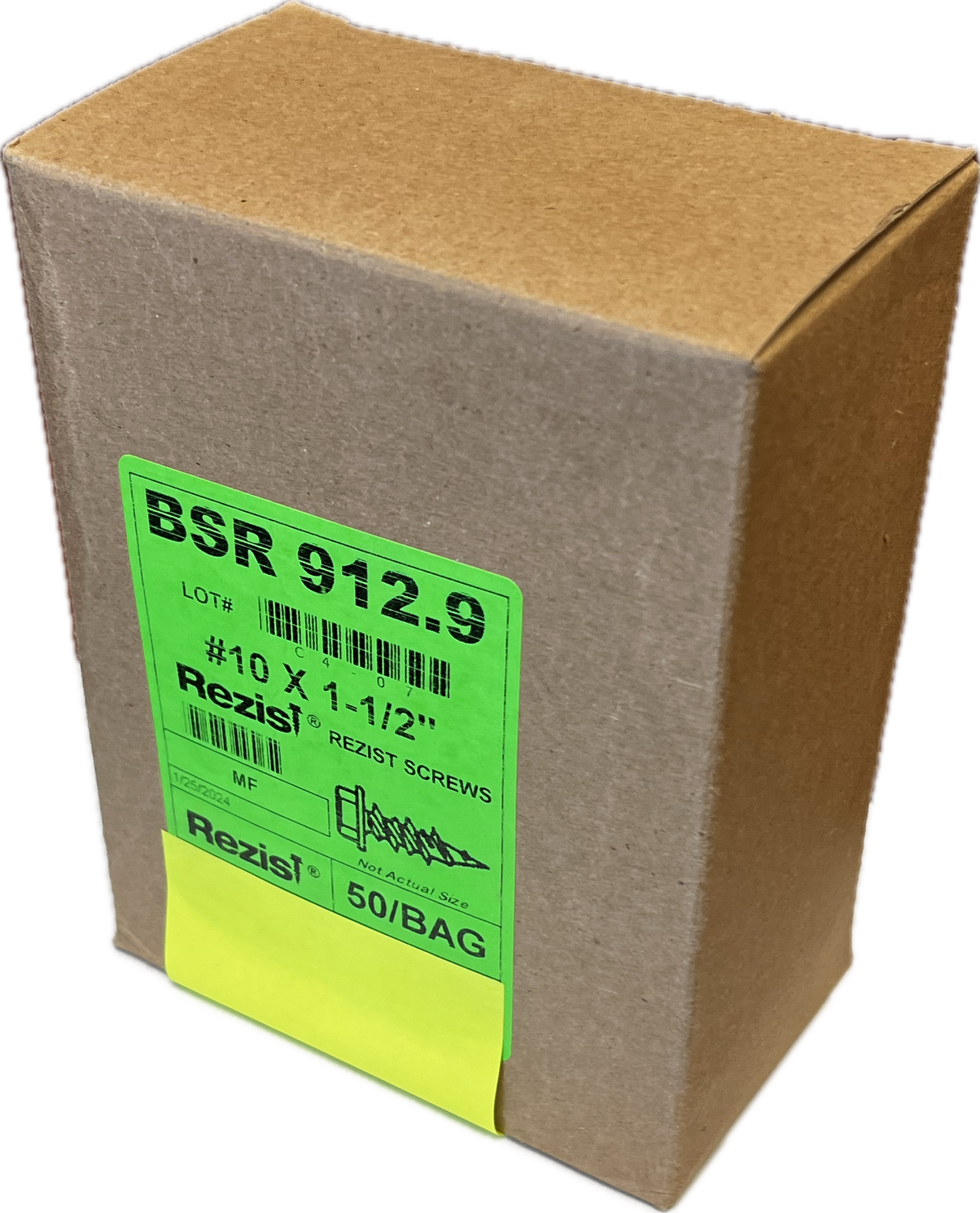 1 1/2 &quot; 1/4 Head Rezist Hex Head Screws (500 Count)