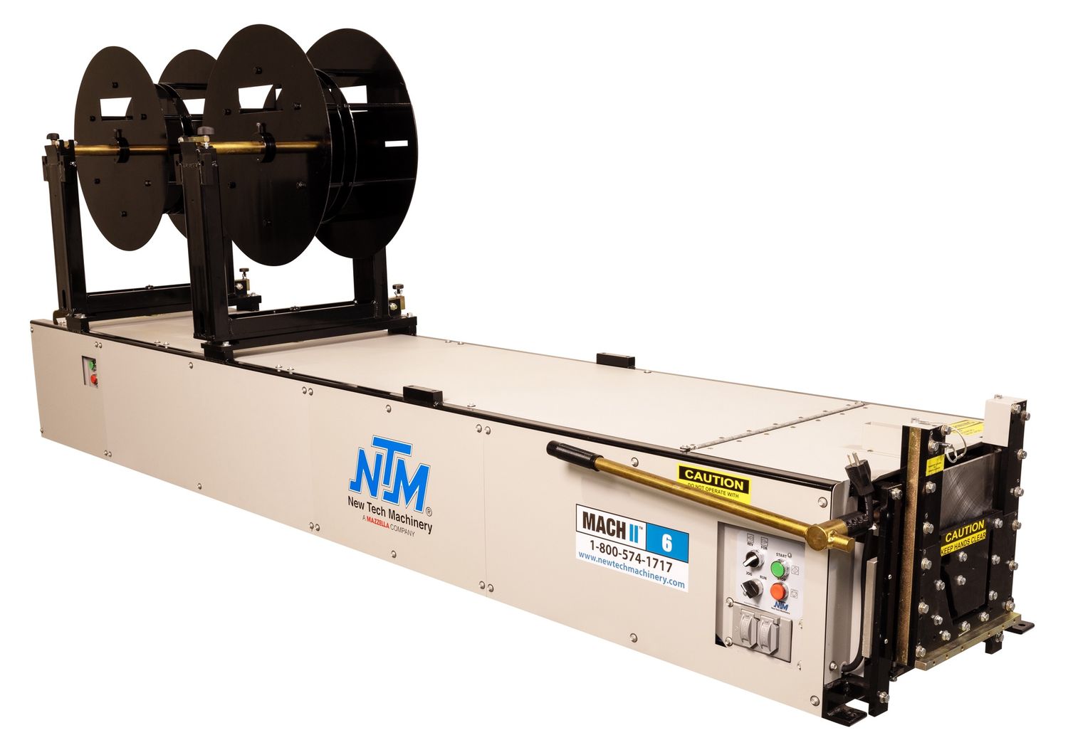 6&quot; NTM Gutter Machine (w/ 2 Reels and Shear)