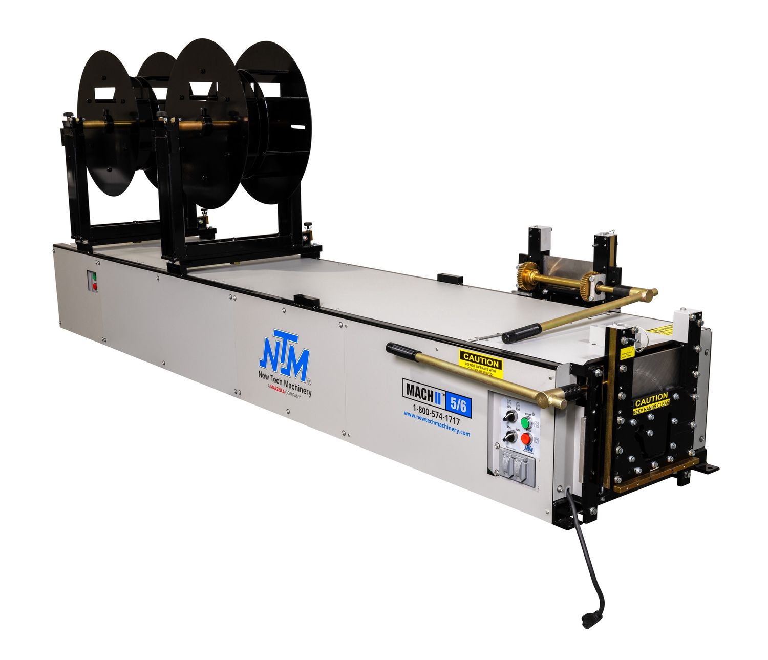 5&quot;/6&quot; Combo  NTM Gutter Machine (w/ 2 Reels and Shear)