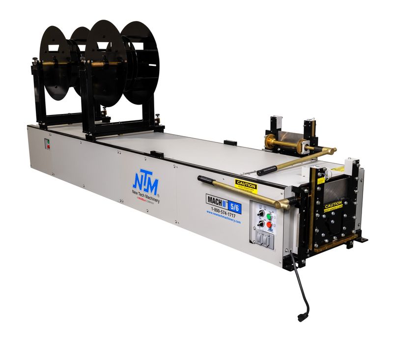 5&quot;/6&quot; Combo  NTM Gutter Machine (w/ 2 Reels and Shear)