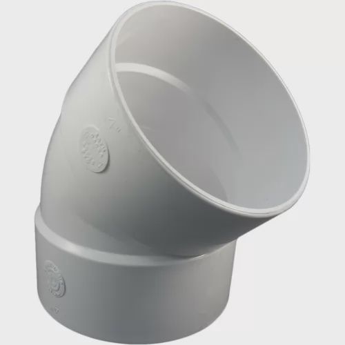4&quot; PVC 45 °