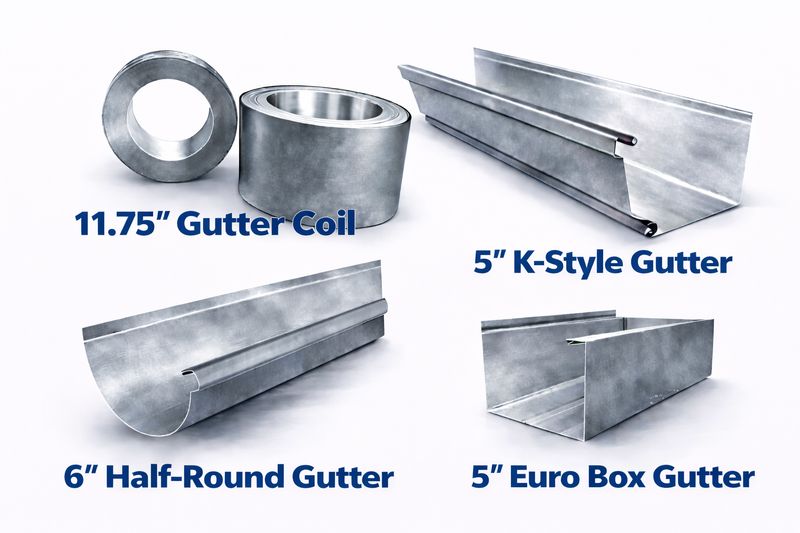 11.75" Galvalume Gutter Coil