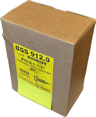 1 1/2 " 1/4 Stainless Steel Screws (500 Count)