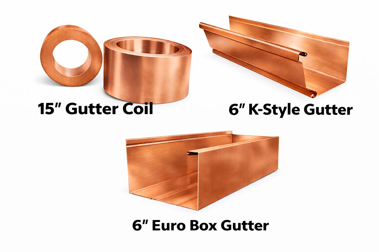 16 oz 15" Gutter Coil Copper