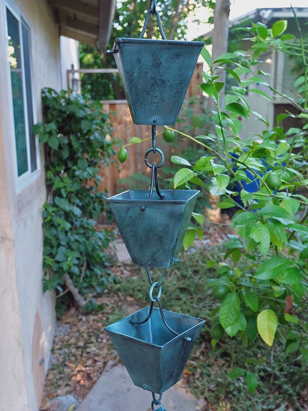 XL Square Cups Patina