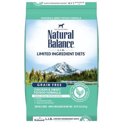 Natural Balance Chicken & SP 24lb