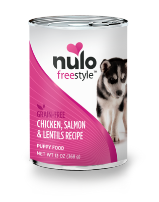 - Nulo Freestyle Grain Free Chicken, Salmon & Lentils Recipe Puppy Food