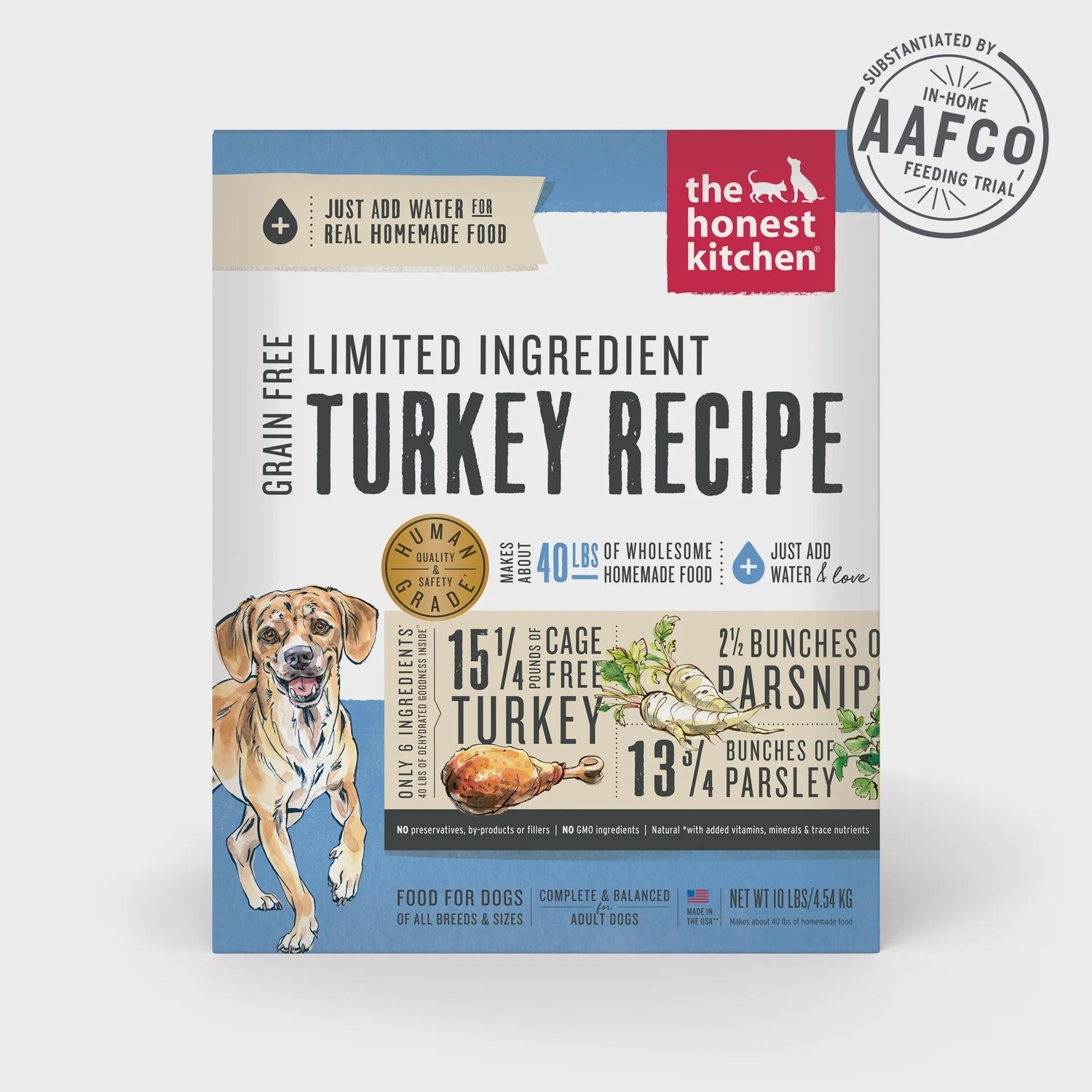 Honest Kitchen Limited Ingredient Diet Turkey Recipe Grain-Free Dehydrated Dog Food