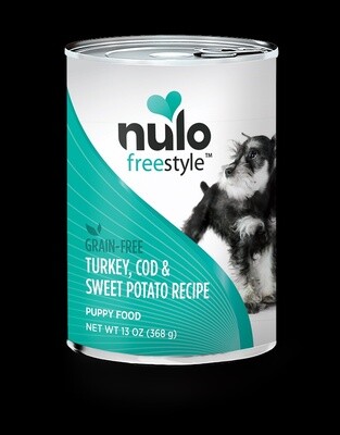 Nulo Freestyle Grain Free Turkey, Cod & Sweet Potato Recipe Puppy Food