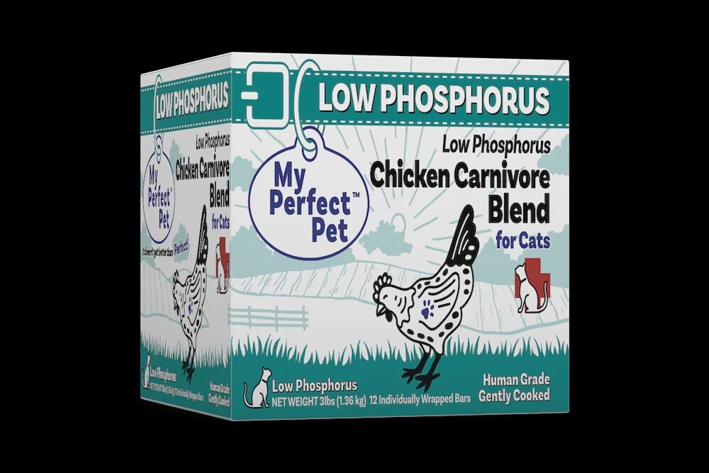 My Perfect Pet Low Phosphorus Chicken Carnivore Blend, Size: 3 lb
