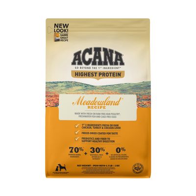 Acana Highest Protein Meadowland Dry Dog Food