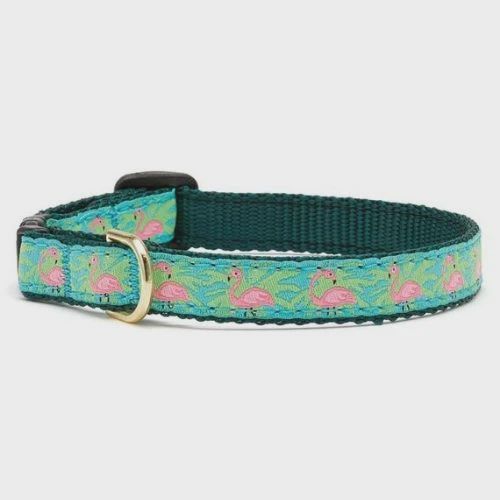 Up Country Cat Collar Flamingo, Size: Width 1/2” / XS (fits necks 6”-10”)