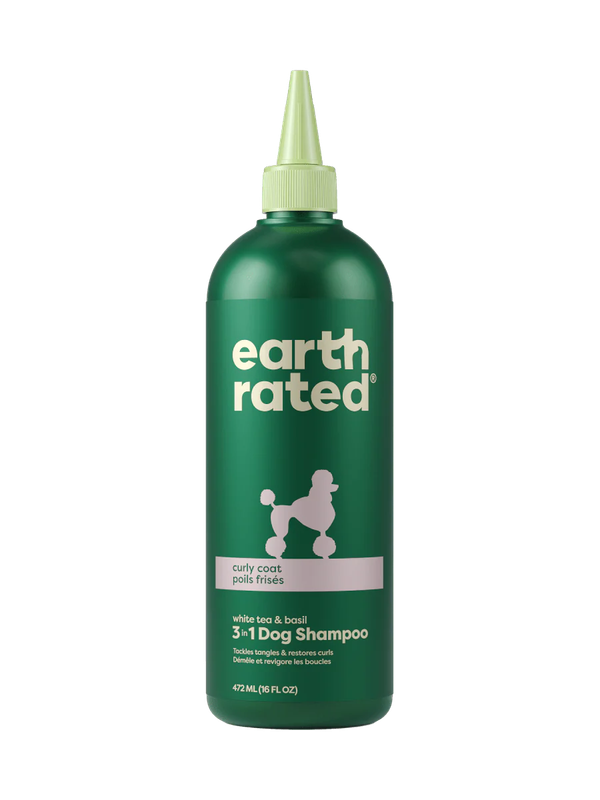 Earth Rated Curly Coat 3-in-1 Dog Shampoo, Size: 16 fl oz