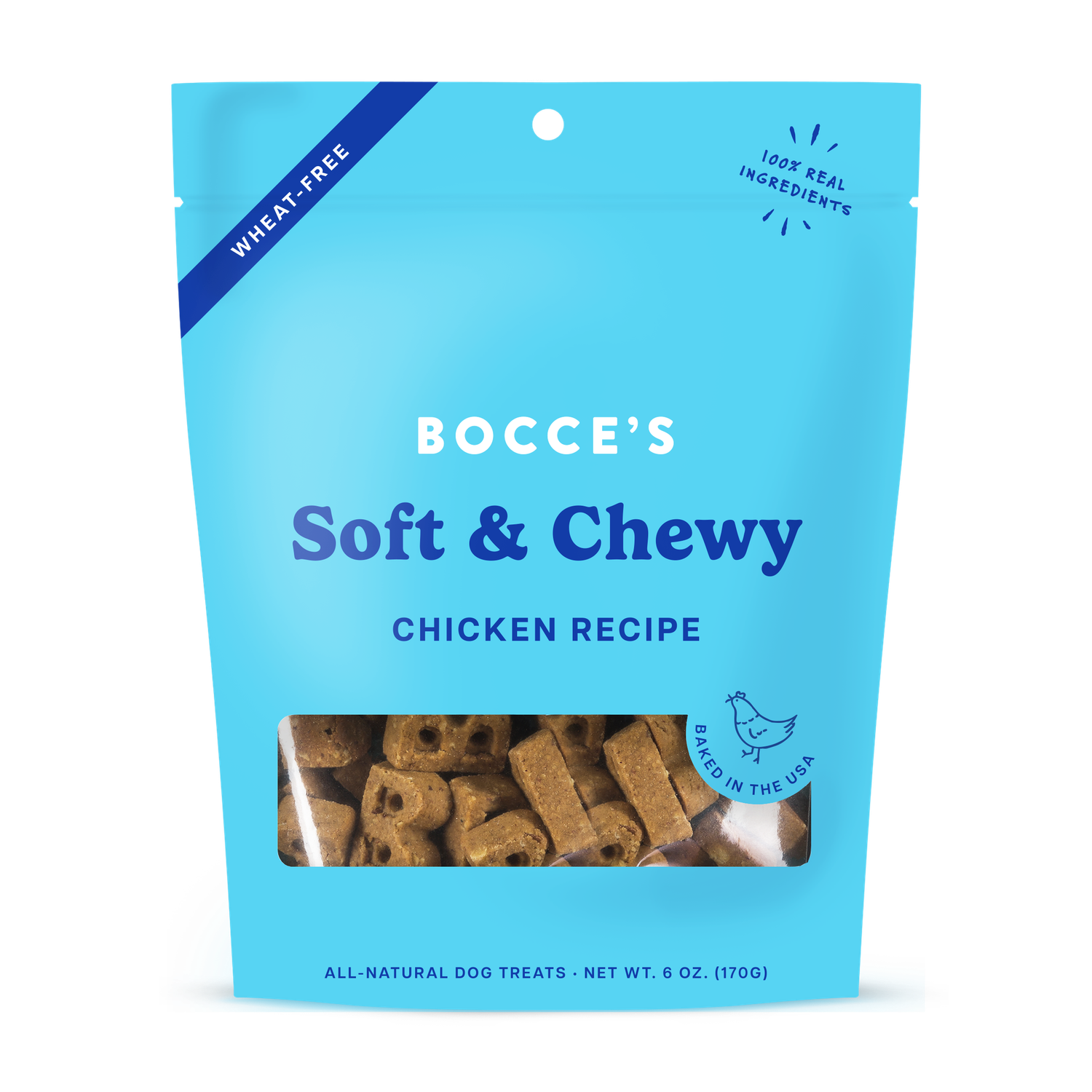 Bocce&#39;s Bakery Chicken Soft &amp; Chewy Dog Treats 6 oz