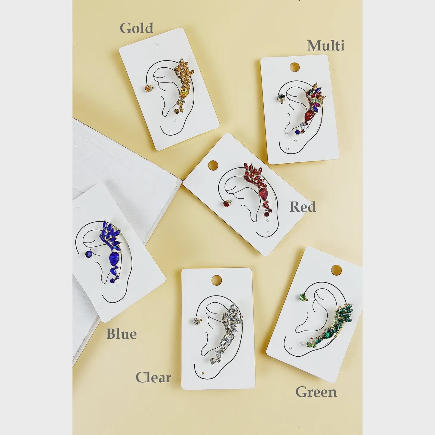 Colorful Ear Cuff Earrings