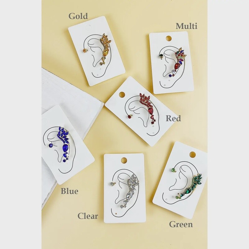 Colorful Ear Cuff Earrings