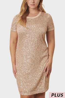 Plus Sequin Mini Dress