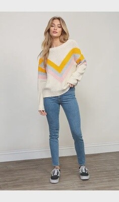 Ivory Mutli colored sweater