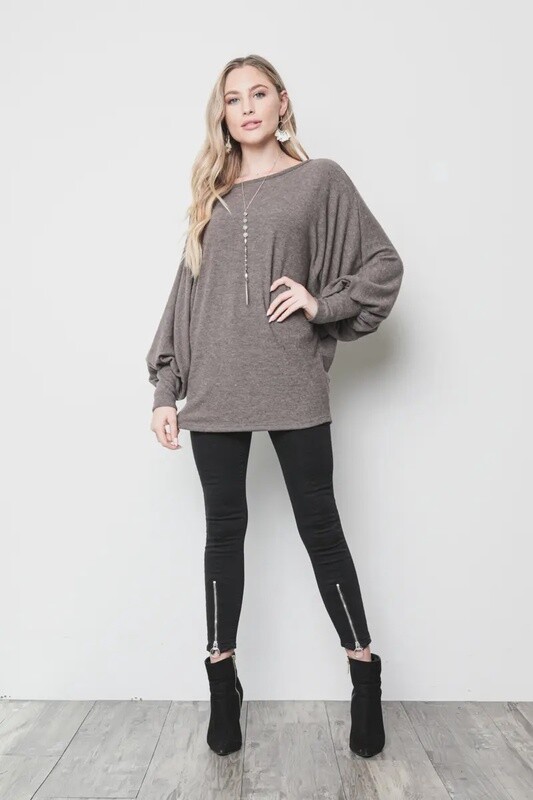 Tunic Top Boat Neck