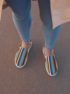 Retro Stripe Canvas Shoes