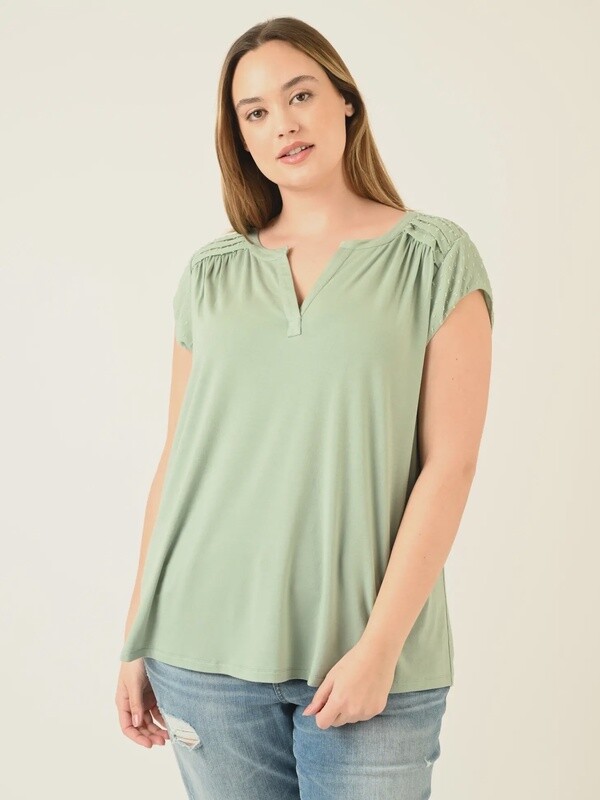 Emmaline Cap Sleeve Top S-3X