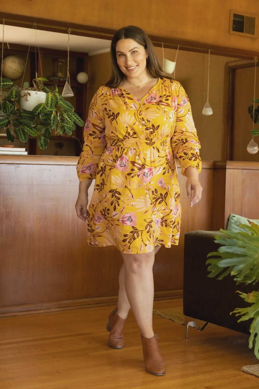 Maren Long Sleeved Dress S-3X