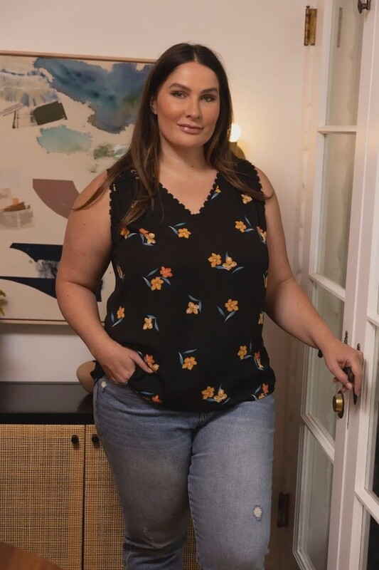 Mariah Sleeveless Top S-3X