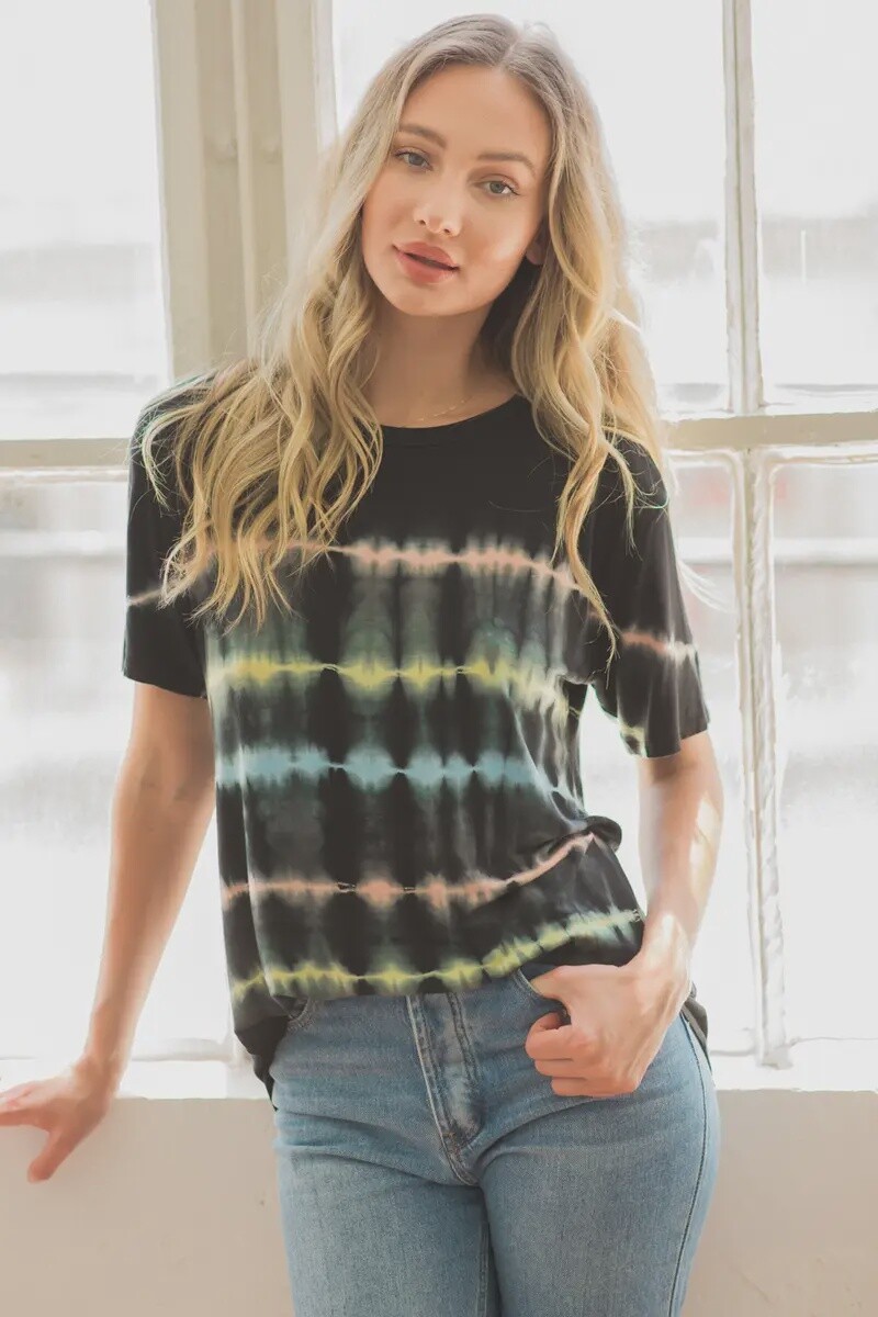 Black Tie Die Tee