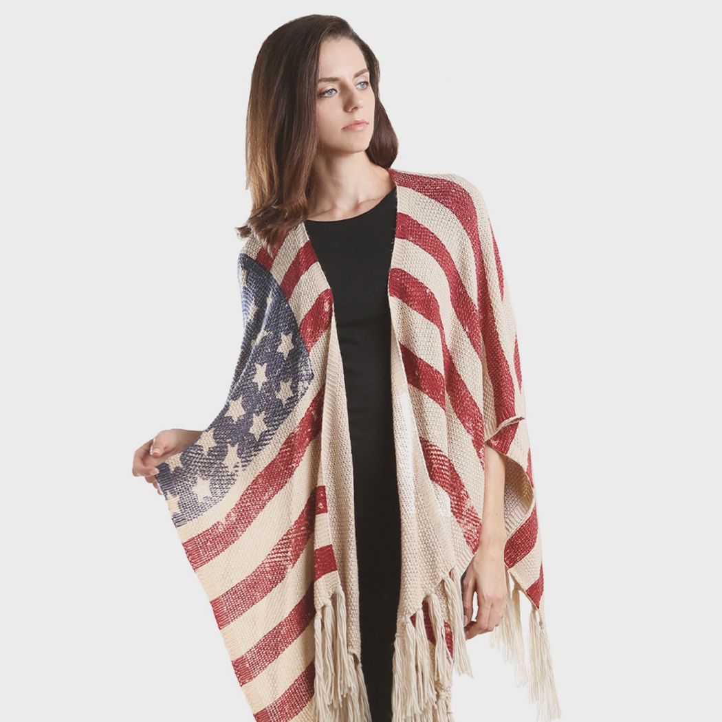 USA Flag Shawl