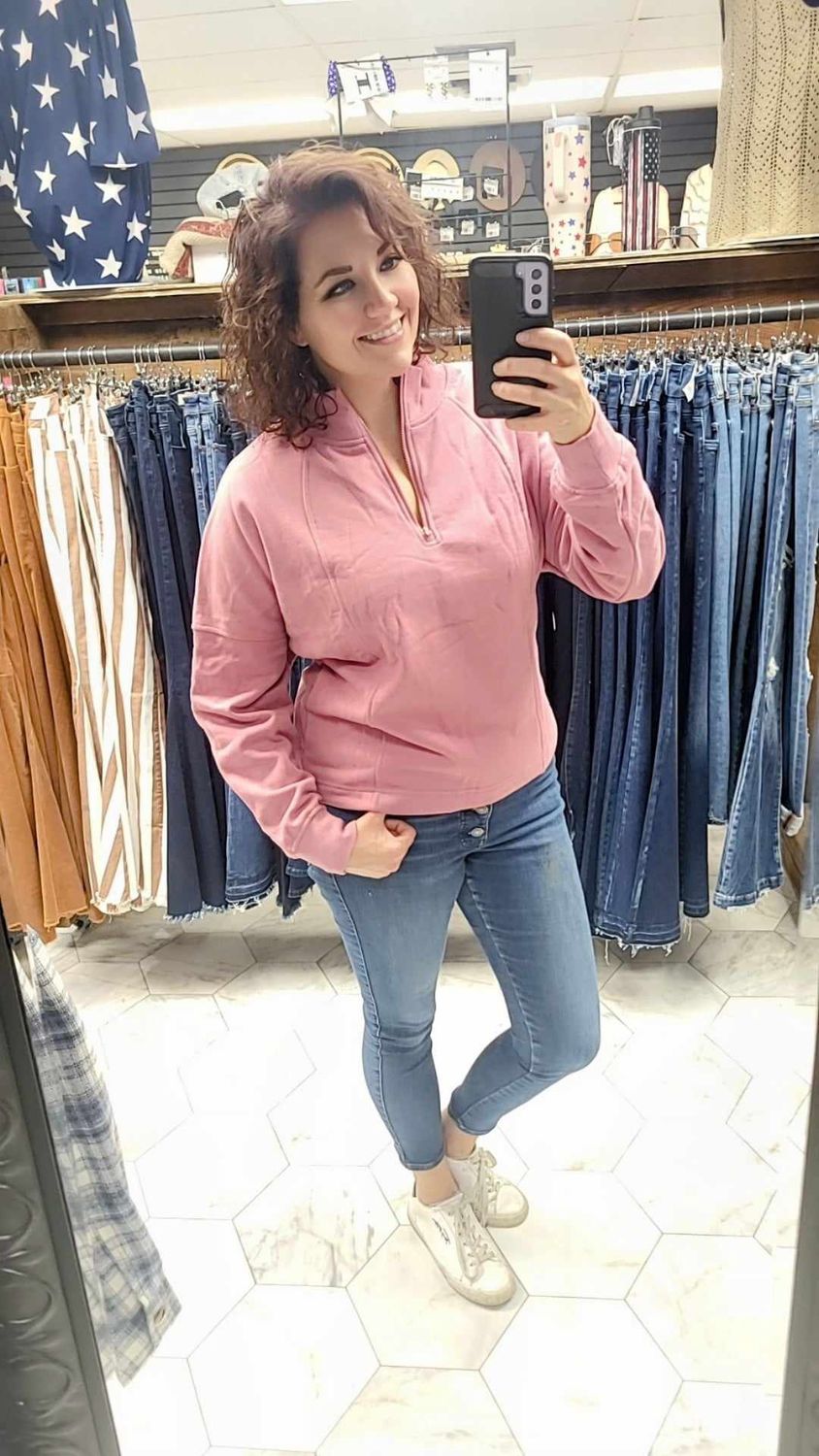 Albie Zipper Collared Sweatshirt