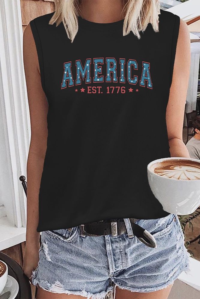 Summer 4th July America Tank