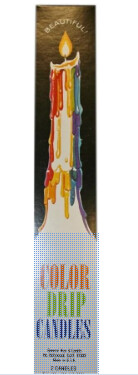 Multi-color Drip Candle 10 inch