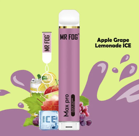Mr. Fog Max Pro, Flavor: Apple Grape Lem on Ice