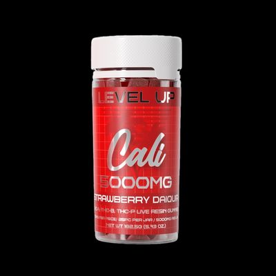 Cali Level Up Gummy 5000mg, Flavor: Strawberry Daiquiri