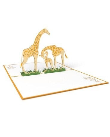 Love Pop Yellow Giraffe Card