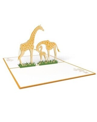 Love Pop Yellow Giraffe Card