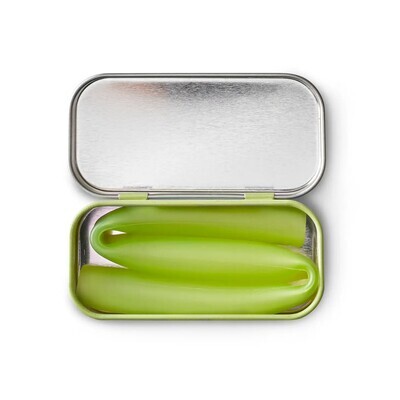 GoSili - Extra Wide Silicone Straw In Travel Tin - Lime