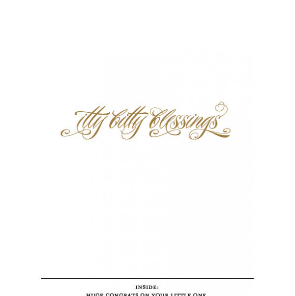 Quiplip Cards Itty Bitty Blessings New Baby Card