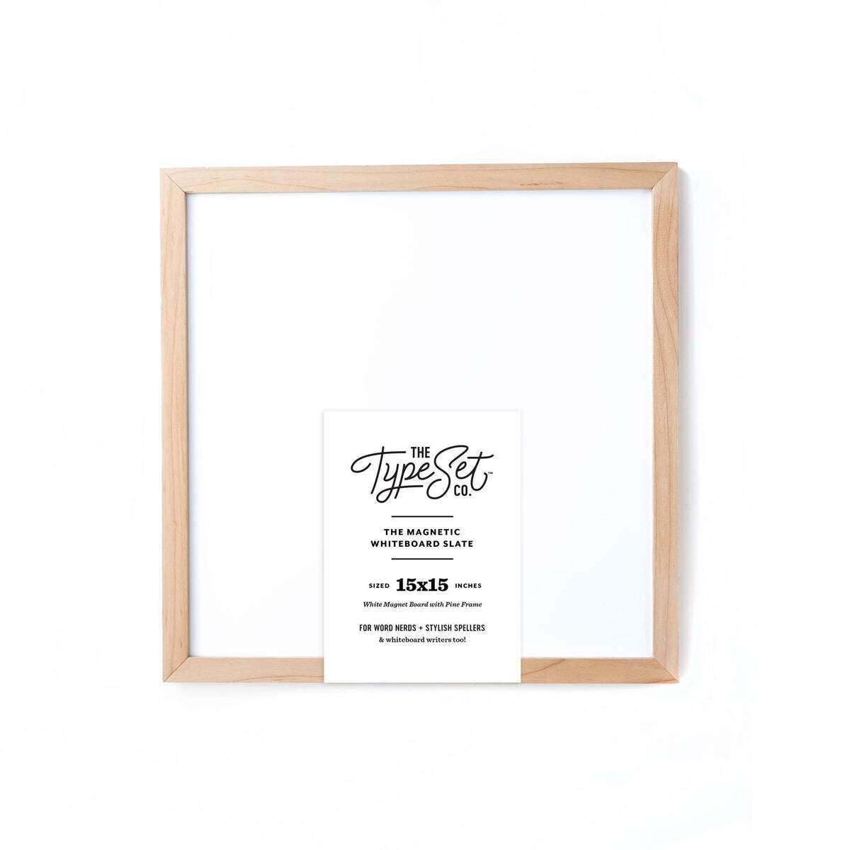 The Type Set CO 15x15 Magnetic Letter Board - White Dry Erase
