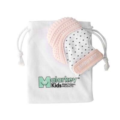 Malarkey Munch Mitt - Pastel Pink Hearts