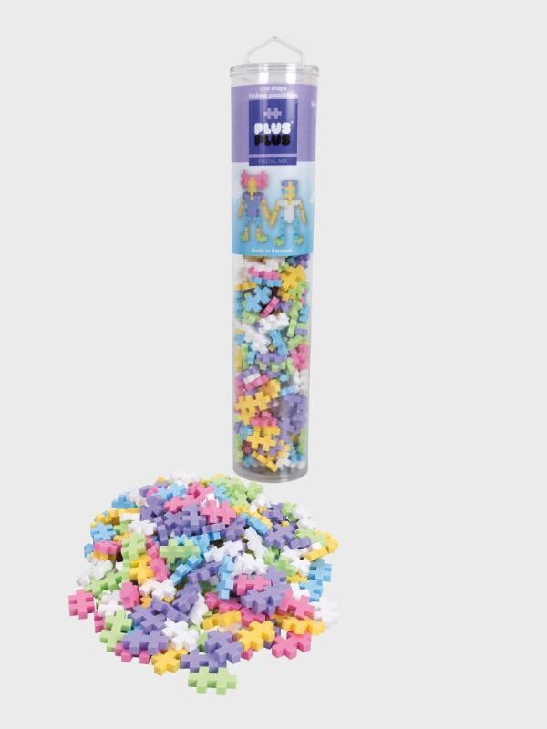 Plus-Plus Open Play Tube - 240pc Pastel Mix