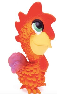 Squeaky Rooster - 100% Pure Natural Rubber Pet Toys