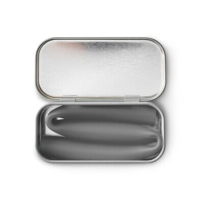 GoSili - Extra Wide Silicone Straw In Travel Tin - Charcoal