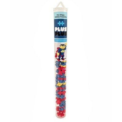 Plus-Plus Mini Maker Tube - 70pc Superhero