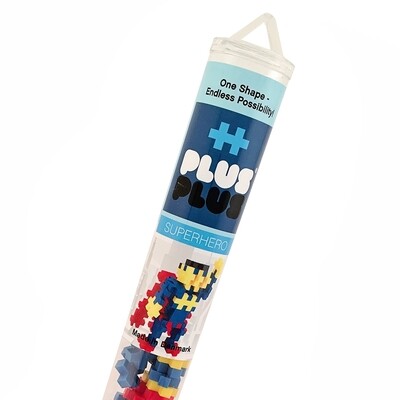 Plus-Plus Mini Maker Tube - 70pc Superhero