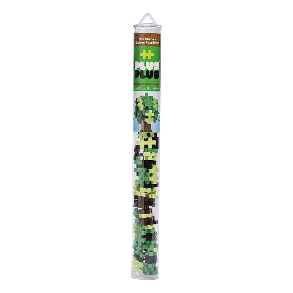 Plus-Plus Mini Maker Tube - 70pc Camouflage