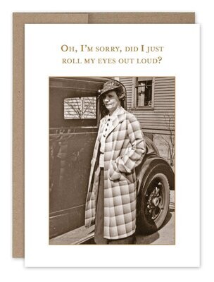 Shannon Martin Design - Roll My Eyes - What A Hoot Card