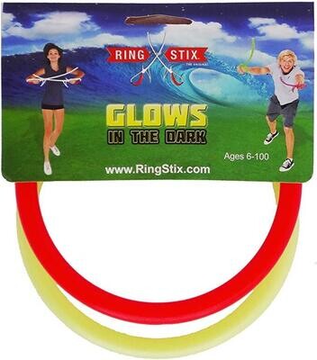 RingStix Spare Rings- Red and Glow in the Dark