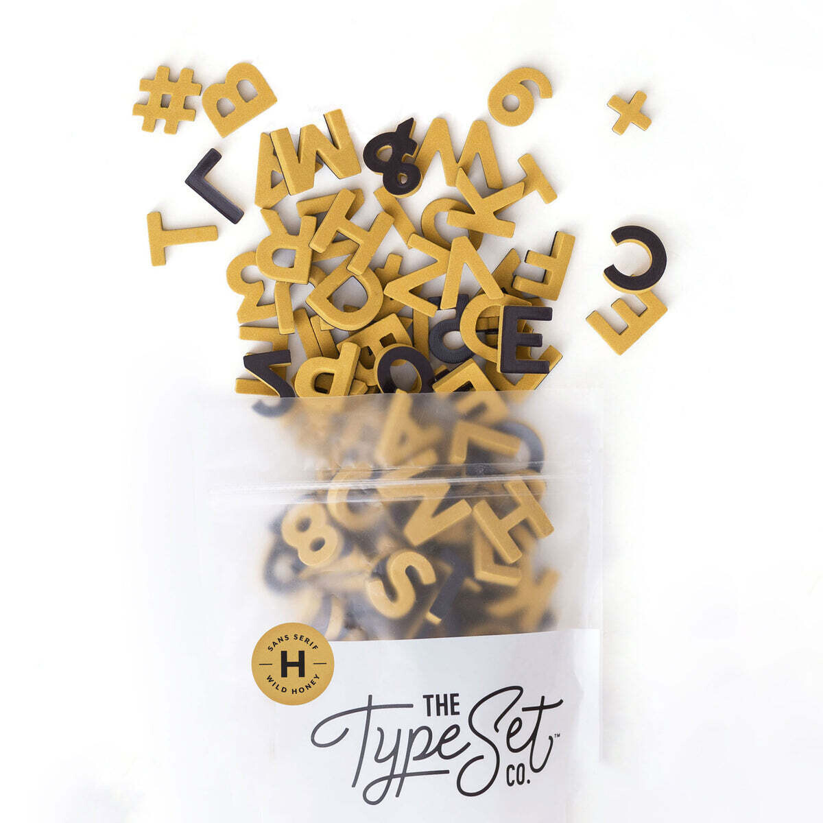 1" 200pc Wild Honey Magnetic Letters