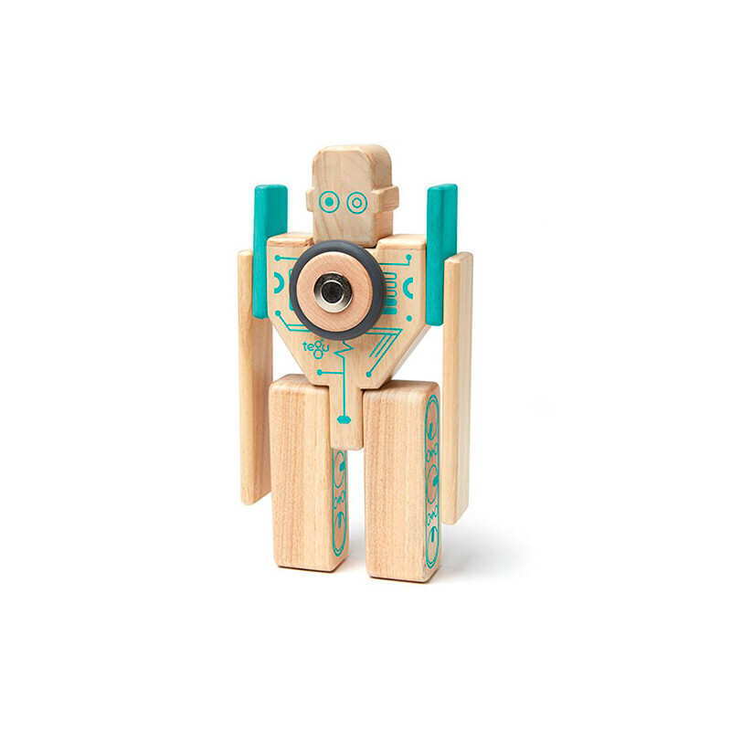 Tegu Magnetic Wooden Blocks 9-Piece - Magbot